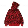 Sweat à capuche design Four Seasons Zip Up Sweat à capuche Ape Head Camouflage Sweat 3D Lettres d'impression numérique Cardigan brodé Sharkbapes Sweat à capuche pour hommes