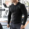 Herren Hoodies Sweatshirts Kompression Elastische Hoodies 2023 Frühling Dünne Sport Jacken Mann Gym Sportswear Laufen Fitness Mit Kapuze Bodybuilding Sweatshi J230629