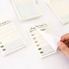 50 st enkla söta stilar varje vecka plan memo pad scrapbooking time schema kontor leverans kreativa brevpapper planerare klibby anteckningar