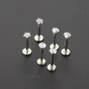 Umbigo sino botão anéis 120 pçs aço gem cluster orelha tragus helix cartilagem piercing brinco stud labret barra lábio sexy mulheres jóias 16g 230628