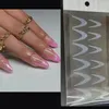 Kunstnagels 12/60 Pcs Hergebruikt Zachte Siliconen Pad Nail Forms Franse Uitbreiding Tips Sticker Dual Form Gel voor Mold Tool