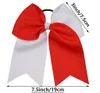 7,5 polegadas de cor dupla amplo rabo de andorinho Butterfly Knot elástico para cabelos de cabelo de cabelo de cabelos Cheerleading Performance Firl's Headwear