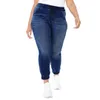 Nowe dżinsy dla kobiet dla kobiet w dżinsowej talii Wysoka elastyczność Umyjne spodnie stóp dżinsy zabytkowe dżinsy dla kobiet nastolatków