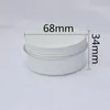 Storage Bottles 50/100pcs 80g Empty White Aluminum Tins Screw Top Round Candle Spice With Lid Containers