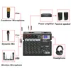 Материал 7-полосный звуковой микшер с эквалайзером, 6 каналов, 99 эффектов DSP, Bluetooth, Usb Play, микшерная консоль для Dj Studio, караоке, бесплатно, Agtd6