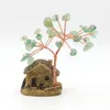 Naszyjniki wisiorek xsm feng shui czakra kryształowe pieniądze drzewo bonsai mini willa dom ozdoba chińska fortuna za bogactwo miniaturę miniaturę