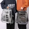 School Bags Womens Backpack Transparent PVC Bag Clear Backpacks for teenagers Men Stadium Approved Concerts 230629