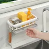 Storage Holders Racks Kitchen Dish Sponge Sink Holder Drain Rack Storage Shelf Bathroom Organizer Shelves Hanging Rack Organizer Accessories 230628