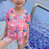 TwoPieces Children's Buoyancy Swimsuit Onepiece for Kids Floating Rash Guards Girls Swimwear Boys Swimming Infant Baby Clothing 230628