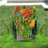 Decorative Flowers Garden Edge Border Fence Outdoor Artificial Flower Printing Rust-Proof Bed Animal Barrier