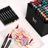 Markers 24/30/36/40/48/60/80 Colors Double Head Marker Alcohol Oily Pen Set Markers For Manga Drawing School Art Supplies
