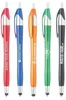 Pennen merk nieuw ontwerp groothandel pen met stylus ballpoint stylus plastic pen voor iPad iPhone