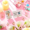 Party Decoration Place Card Holders Triangle Wedding Tabellnummer P O Stand Clips för Office Desk Name XBJK2206 Drop Delivery Home G Dhyeh