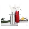 Cake Tools Dining Bar Water Bottles Drinkware New 500 Ml Whip Coffee Dessert Fresh Cream Butter Dispenser Whipper Foam Maker Metal D Dhvek