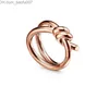 Band Rings designer ring ladies rope knot ring luxury with diamonds fashion rings for women classic jewelry 18K gold plated rose wedding wholesale Z230629