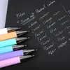 Stylos 21 couleurs set mieux que le jus de pilotage de jus de stylo jus de stylo en haut régulier métallique / pastel plus fluide