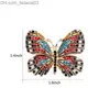 Pins Brooches Pins Brooches Lots of 6 PCS Wholesale Multi Colors Crystal Rhinestons Butterfly Brooch Pins for Women Girls Dress Hats Z230630