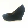 Сапоги Women High Heel Wedge Shoese Размер от 31 до 42 красного черного синего весеннего обуви Sys739