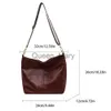 Torby wieczorowe Ike Marti Women Vintage Crossbody Bag Geometryczne paski Hobo Bag 2023 Duża pojemność torba na ramię do pracy torebka szkolna J230630