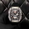 Montres Mécaniques De Luxe Hommes Mécanique Richa Milles Montre-Bracelet Affaires Loisirs Rm011 Entièrement Automatique Cristal Cas Bande Tendance Hommes avec Boîte HB/B2