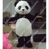 Nowa postać dorosłych kostium Mascot Panda Halloween świąteczny sukienka Pełne ciało Props Kostium maskotki