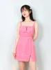 Women Pink Boucle Bow Mini Dress Self-Portrait New 2023High quality