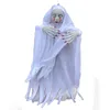 Halloween Toys Halloween Ghost Doll Crying Blood Female Hanging Nun Red Nail Horror Trick Scary Haunted House Chamber Props White Terror 230629