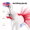 Costumi per gatti Puntelli Quarto luglio Costume per animali Usa Abbigliamento Abbigliamento Festa nazionale Filati Cani Personalizzati Indipendenza Maglia Tutu Gonna Cappelli