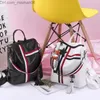 Mochilas escolares Mochilas escolares BRANCO PRETO Mochila feminina com zíper Mochila feminina Bolsa de couro PU Bolsa de ombro transversal para você 220901 Z230630