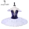 tutu di fata viola scuro tutu di balletto professionale da donna ballerina piatto di frittelle costume di balletto classico prestazioni BT9279274d