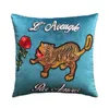 Luxury designer embroidery Signage pillowcase cushion cover 45*45cm and 30*50cm Home and car decoration creative Christmas gift Home Textiles