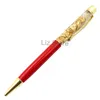 الذهب احباط النفط قلم مكتب توقيع الدوارة معدن قلم حبر جاف طالب الكتابة السائل Goldleaf Floatpen الترويج TH0814