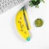 Fashionable And Versatile Storage Bag Banana Blue Key Case Powder Yellow Stationery Coin Pencil