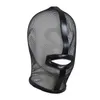 Máscaras de festa para adultos Toy Mesh Facewear Ajustável Boca aberta Oco Fishnet Headgear para Role Playing Costume Props 230630