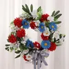 Decorative Flowers American Independence Day Party Scene Layout Wreath Pendant Large Garland Decoration Door Hanging