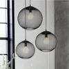 Pendant Lamps Nordic Chandelier Restaurant Creative Personality Coffee Shop Catering Barbed Wire Circular Industrial Wind Chandelie