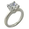 10K 14K 18K solido Moissanite pietra preziosa anello di fidanzamento anello di fidanzamento personalizzato Moissanite Ring