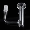 30mm OD Thick Quartz White Blender Spin Banger Beads with Beveled Edge Domeless Nails Seamless Fully Weld Glass Water Bongs With Pearls Pill Ball