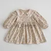 Completi di abbigliamento 2023 Primavera Neonate Sorella Vestiti Bambino Pagliaccetti Principessa Bambini Ragazze Maniche lunghe Abiti stampati floreali Vestiti J230630