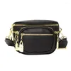 ウエストバッグ高級バッグ品質の女性のショルダークロスボディチェストベルト女性ファニーパック財布ファッションパック