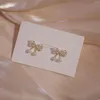 Boucles D'oreilles Conception S925 Argent Aiguille Perle Arc Mignon Exquis Accessoires De Mariage De Mariée Pour Petite Amie Cadeaux D'anniversaire