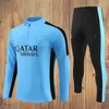 Long sleeve MBAPPE HAKIMI soccer Tracksuits SERGIO RAMOS 23 24 Maillots de football 2023 2024 MARQUINHOS VERRATTI HAKIMI maillot foot Training sets