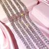 Luksusowy lodowaty zestaw biżuterii pełnoziarnistych modne mikro prepor