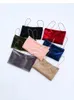 Women's Tanks 2023 Women Fashion Korea Style Red Black Solid Color Short Section Sexy Camisole Female Tie Gold Velvet Tops