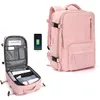 Torby szkolne Kobiety duże podróże plecaki wodoodporne stylowy plecak z paskiem bagażu USB Port Port plecak 230629