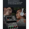 Gardiner Q12 Sound Card Audio Mixer Sound Board Console Desk System Interface 4 Channel 48V Power Stereo Computer Sound Card