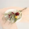Suszone kwiaty Dzień Matki Flower Walentynkowy Prezent Bukiet Rose Sunflower For Mom Natural Dry Wedding Home Dekoracja