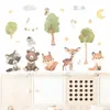 Altro Home Decor Cartoon Animali della foresta Set decalcomania per baby room Adesivo autoadesivo per camera dei bambini Adesivo decorazione R230630