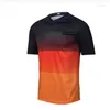 Vestes de course moto-cycle de motocross sportswear downhill jersey vaches hors route courte chemises de vélo de montagne simplicité