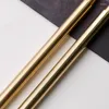 Business Signature Pen Signing Brass Rod Metal Clip Refillable Gel for Wedding Party Inbjudan